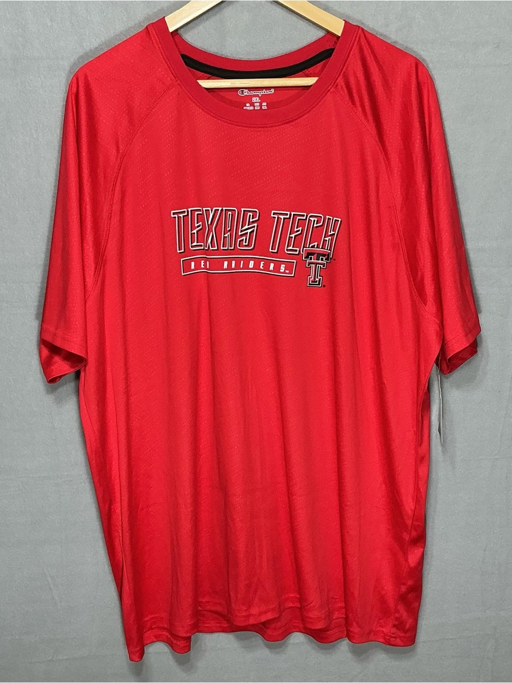 NWT Champion Texas Tech Red Raiders Performance T-Shirt Men's 2XL Red